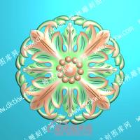 欧式圆形洋花精雕图（OSYH-907）