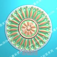 欧式圆形洋花精雕图（OSYH-908）