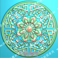 欧式圆形洋花精雕图（OSYH-924）