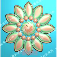 欧式圆形洋花精雕图（OSYH-925）