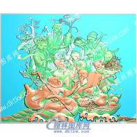 八仙过海精雕图（ZSRW-116）