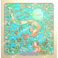 镂空祥云飞天侍女精雕图（ZSRW-169）