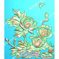 蝴蝶花精雕图（ZSZW-726）