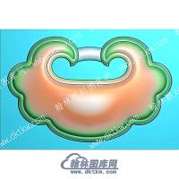 挂件长命锁精雕图（GCMS-024）