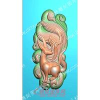挂件狐狸精雕图（GJDW-010）