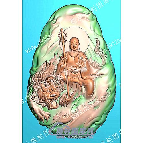 挂件地藏王精雕图（GJFX-011）
