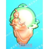 挂件自在观音精雕图（GJGY-014）