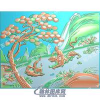 中式打虎英雄精雕图（ZSRW-0219）