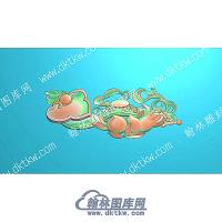 行业如意仙桃精雕图（HYRY-001）