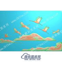 中式仙鹤精雕图（ZSDW-624）