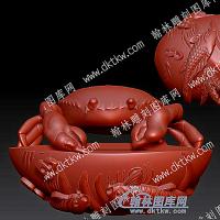 鲤鱼螃蟹立体圆雕图（YDDW-387）