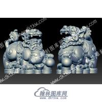镇财神兽貔貅立体圆雕图（YDPX-003）