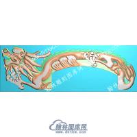 行业龙梳精雕图（HYSZ-037）