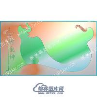 牛转乾坤行业茶盘精雕图（HYCP-108）