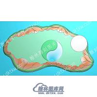 包荷行业茶盘精雕图（HYCP-122）