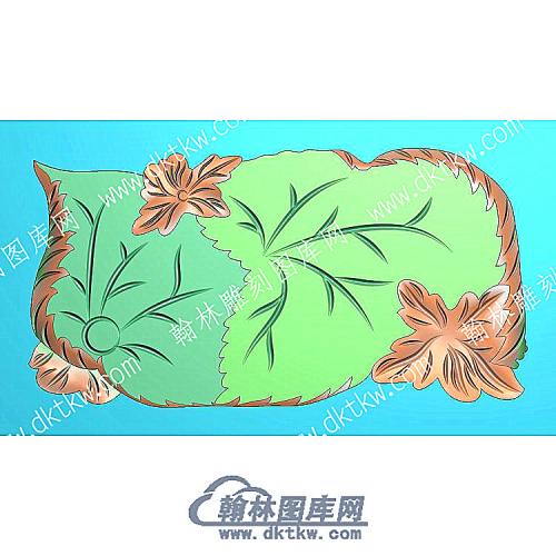 精品树叶行业茶盘精雕图（HYCP-161）