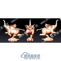 小飞象卡通动漫立体圆雕图（YDKT-085）