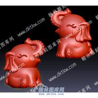 大象卡通立体圆雕图（YDKT-180）