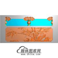 竹子碑板精雕兔兔（MBBB-1580）