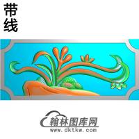 兰花碑板精雕图（MBBB-1584）