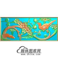 梅花无线碑板精雕图（MBBB-1636）
