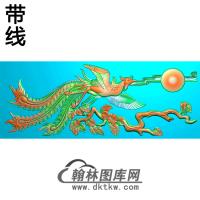 凤碑板精雕图（MBBB-1659）