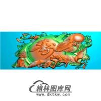 寿星无线碑板精雕图（MBBB-1676）