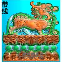 狮子碑板精雕图（MBBB-1699）