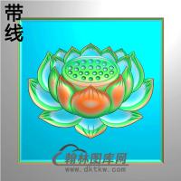 莲花碑板精雕图（MBBB-1704）