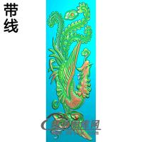 凤碑板精雕图（MBBB-1722）