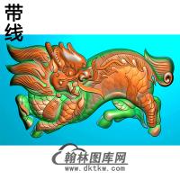 麒麟碑板精雕图（MBBB-1728）