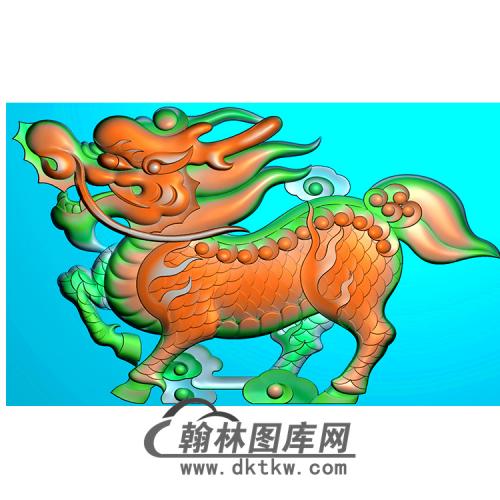 麒麟无线碑板精雕图（MBBB-1769）