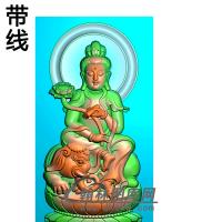 观音碑板精雕图（MBBB-1784）