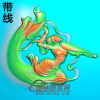 仙女碑板精雕图（MBBB-1812）