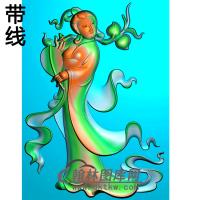 仙女碑板精雕图（MBBB-1850）