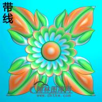 方花碑板精雕图（MBBB-1874）