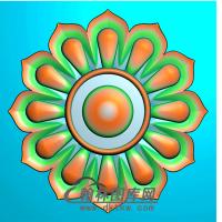 圆花无线碑板精雕图（MBBB-1913）