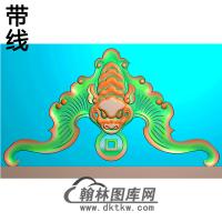 蝙蝠碑板精雕图（MBBB-1921）