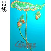 荷花碑板精雕图（MBBB-1975）