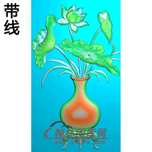 花瓶碑板精雕图 （MBBB-2021）