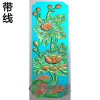 牡丹碑板精雕图 （MBBB-2057）