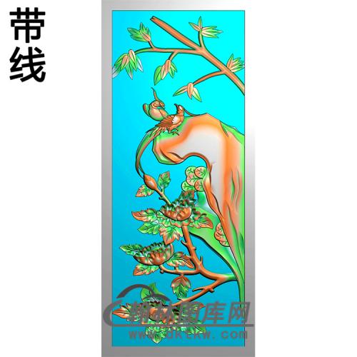 花鸟碑板精雕图（MBBB-2075）