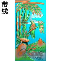 竹子碑板精雕图  （MBBB-2097）