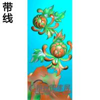 菊花碑板精雕图（MBBB-2098）