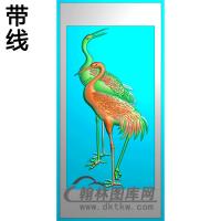 鹤碑板精雕图（MBBB-2129）
