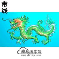 龙碑板精雕图（MBBB-2144）