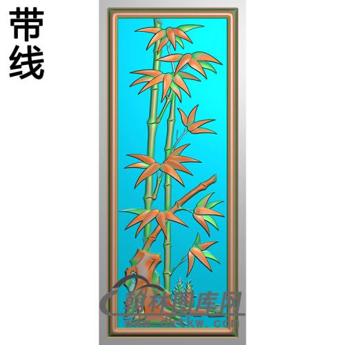竹子碑板精雕图（MBBB-2214）