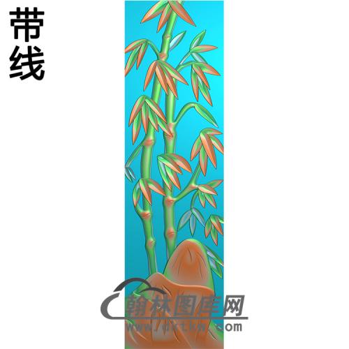 竹子碑板精雕图（MBBB-2235）