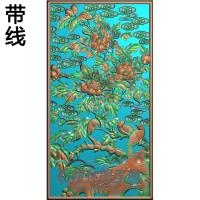 牡丹碑板精雕图（MBBB-2240）