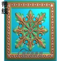 方花碑板精雕图（MBBB-2249）